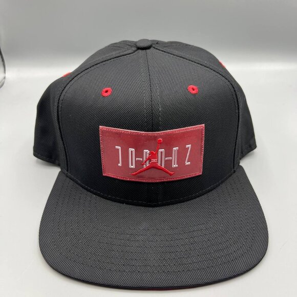 Air Jordan 11 Hat Men Black Red Jumpman Bred Snap Back‎ Cap